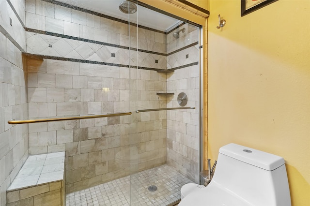 325 Carolcrest Ln Unit 2, Livingston, TX 77351 - bathroom featuring toilet and a stall shower