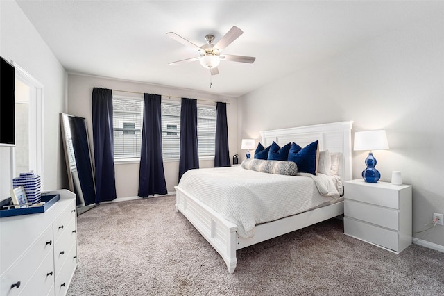 4101 Split Ivy Dr, Houston, TX 77080 - bedroom with carpet flooring and ceiling fan