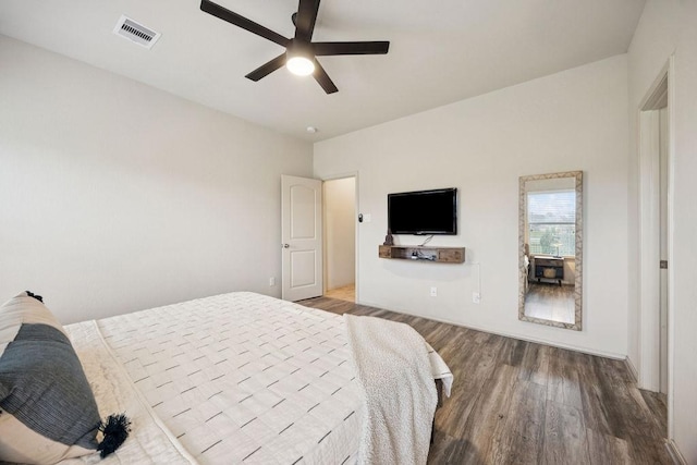 9618 Paloma Creek Dr, Tomball, TX 77375 - bedroom with wood finished floors and ceiling fan