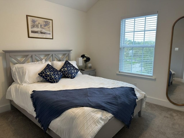 10747 Dulcimer St, Houston, TX 77051 - carpeted bedroom with multiple windows and lofted ceiling