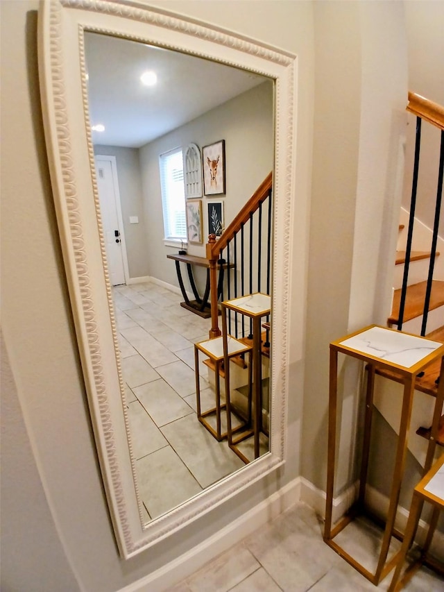 3333 Kilgore St, Houston, TX 77021 - stairway with tile patterned flooring and baseboards