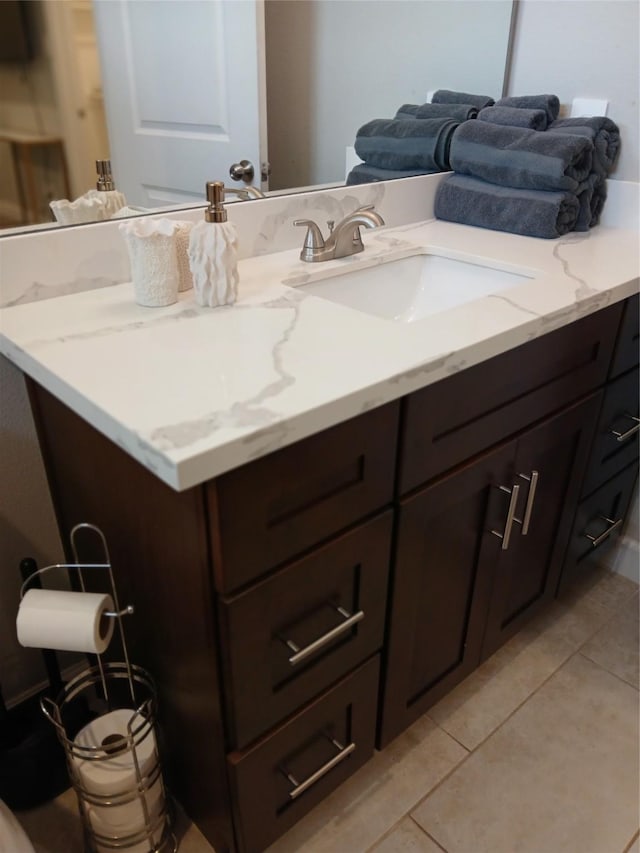 3333 Kilgore St, Houston, TX 77021 - bathroom with vanity and tile patterned flooring