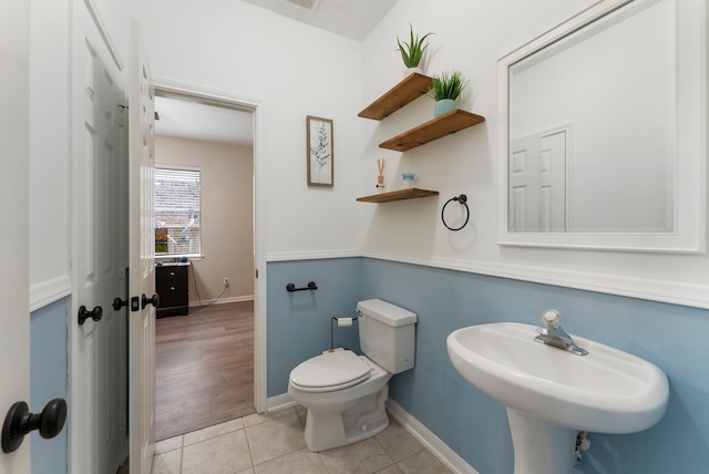 3202 Stoneydale Ln, Spring, TX 77388 - bathroom with toilet and tile patterned flooring