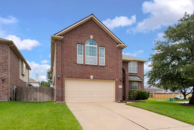 3202 Stoneydale Ln, Spring, TX 77388 - traditional-style house with an attached garage, driveway, and brick siding