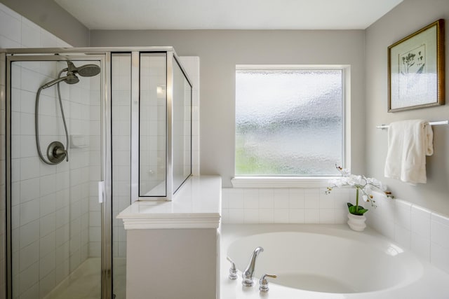 16407 Bogan Flats Ct, Houston, TX 77095 - full bath with a bath and a stall shower