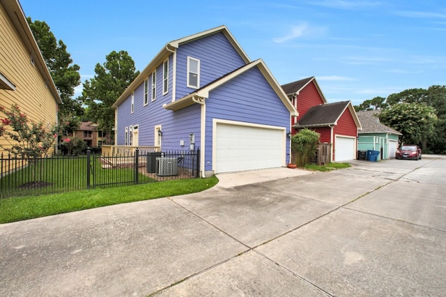4734 Cashel Glen Dr, Houston, TX 77069 - view of front of home with a garage and concrete driveway