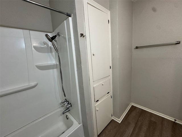 2222 8th St, Houston, TX 77547 - full bathroom featuring wood finished floors and bathtub / shower combination
