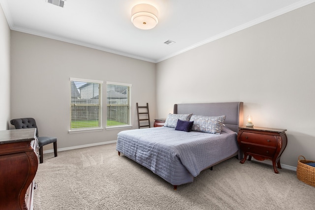 6303 Grand Drift Ct, Katy, TX 77494 - carpeted bedroom featuring baseboards and crown molding