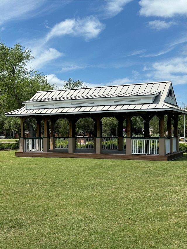 8706 Stowe Creek Ln, Missouri City, TX 77459 - view of community with a gazebo and a lawn