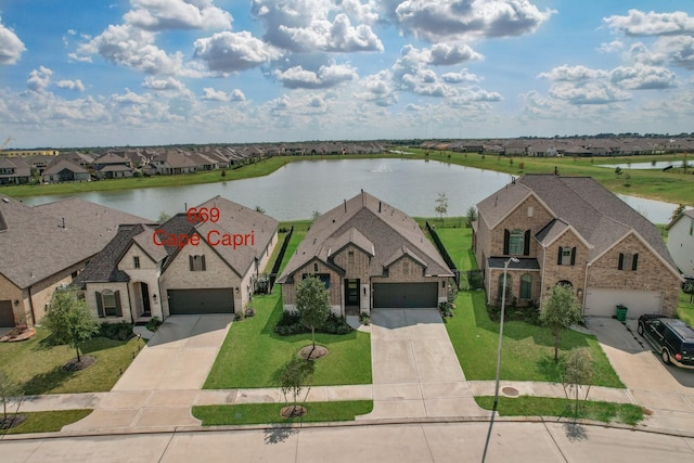 669 Cape Capri Dr, Katy, TX 77493 - aerial perspective of suburban area featuring a nearby body of water