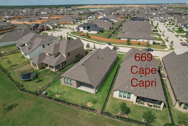 669 Cape Capri Dr, Katy, TX 77493 - aerial view of residential area