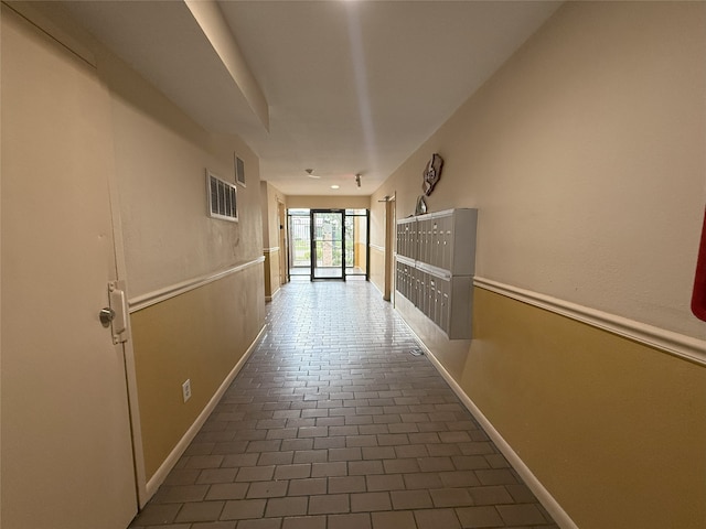 8415 Hearth Dr Unit 36, Houston, TX 77054 - hall with baseboards and tile patterned floors