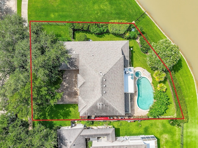 1006 Pointe Loma Dr, Sugar Land, TX 77479 - view of subject property with property parcel outlined