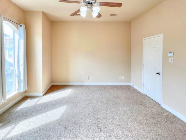 2325 Hutchins St, Houston, TX 77004 - spare room with a ceiling fan and carpet flooring