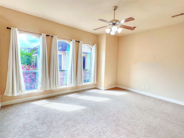 2325 Hutchins St, Houston, TX 77004 - spare room featuring carpet floors and a ceiling fan