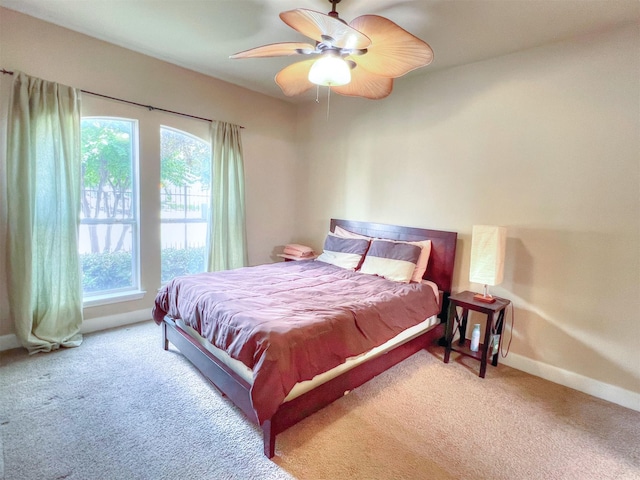 2325 Hutchins St, Houston, TX 77004 - bedroom with carpet flooring and a ceiling fan