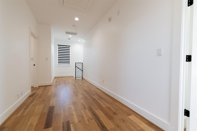 1202 Hamblen St, Houston, TX 77009 - corridor featuring light wood-type flooring and recessed lighting