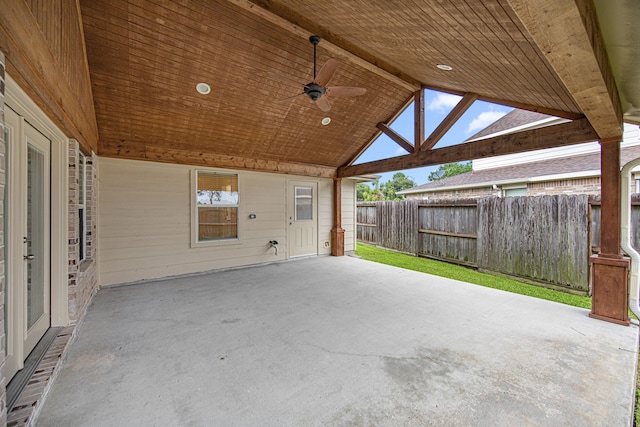 2206 Hollow Bloom Ln, Katy, TX 77494 - view of patio featuring a ceiling fan