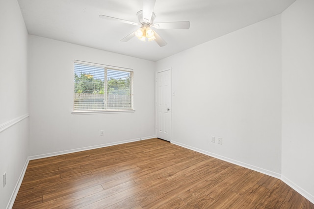 2206 Hollow Bloom Ln, Katy, TX 77494 - unfurnished room featuring wood finished floors and a ceiling fan