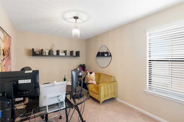 8218 Rustic Cape Dr, Cypress, TX 77433 - office space featuring carpet and plenty of natural light