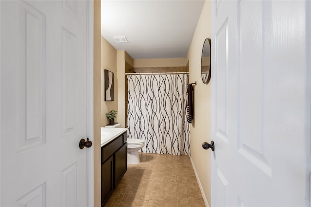 8218 Rustic Cape Dr, Cypress, TX 77433 - bathroom featuring vanity and a shower with curtain