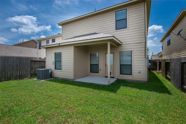 8218 Rustic Cape Dr, Cypress, TX 77433 - rear view of house with a patio area and a fenced backyard