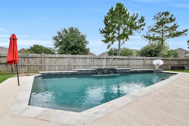 8106 Yarrow Dr, Cypress, TX 77433 - view of swimming pool featuring a fenced backyard