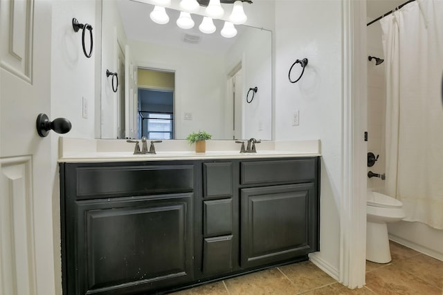 8106 Yarrow Dr, Cypress, TX 77433 - full bathroom featuring double vanity and toilet