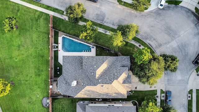 8106 Yarrow Dr, Cypress, TX 77433 - drone / aerial view of a pool area