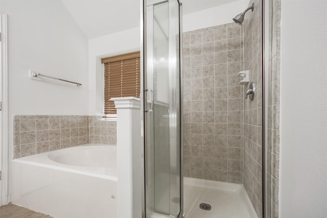 5919 Glenneyre Ln, Houston, TX 77084 - bathroom with a stall shower and a bath