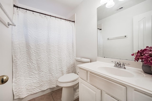 5919 Glenneyre Ln, Houston, TX 77084 - full bathroom with vanity, tile patterned flooring, and a shower with shower curtain