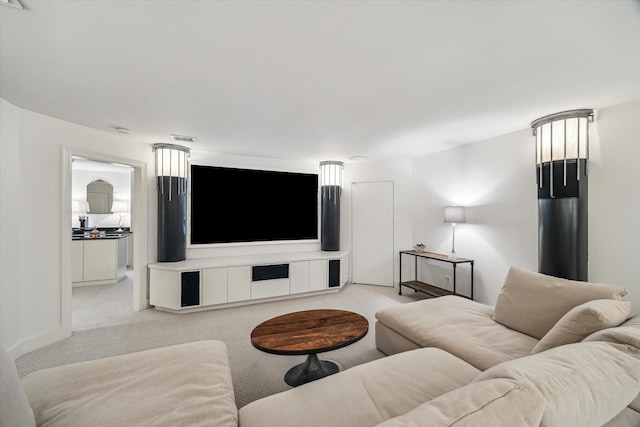 30 Hackberry Ln Unit A, Houston, TX 77027 - living room featuring light carpet