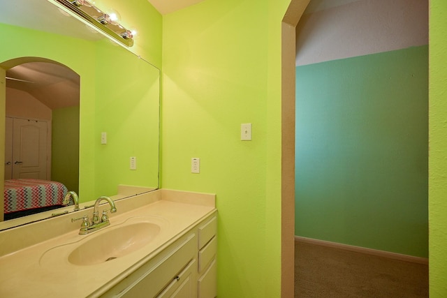 21211 Dover Park Ln, Katy, TX 77450 - bathroom with vanity and baseboards
