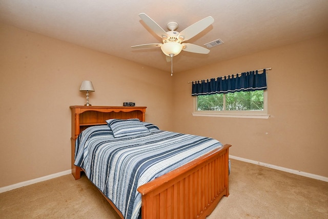 21211 Dover Park Ln, Katy, TX 77450 - bedroom featuring light colored carpet and a ceiling fan