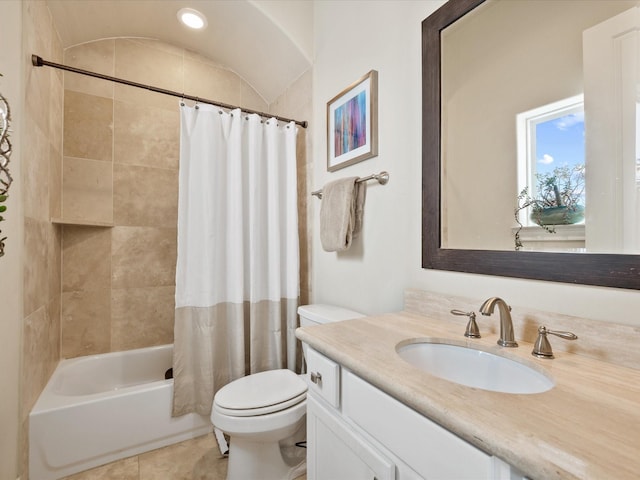 249 E 27th St, Houston, TX 77008 - full bathroom featuring vanity, shower / bath combo, and tile patterned floors