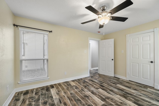 2919 Lake View Dr, Missouri City, TX 77459 - unfurnished bedroom with wood finished floors and a ceiling fan