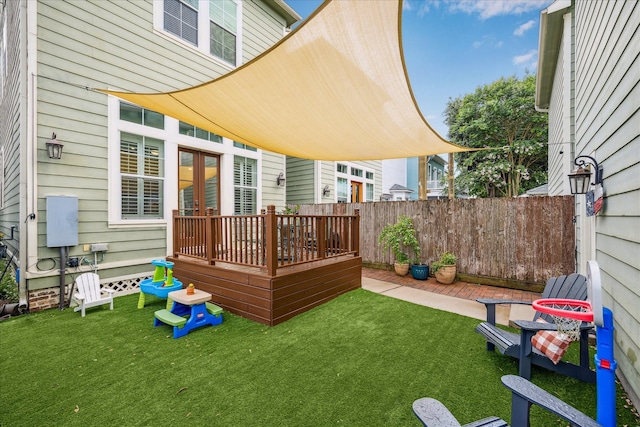1035 Waverly St Unit B, Houston, TX 77008 - wooden terrace with french doors
