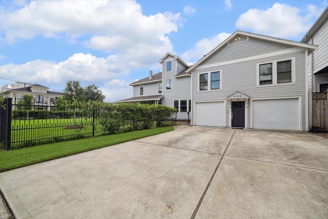 2317 Ashland St, Houston, TX 77008 - view of side of property featuring concrete driveway and a garage