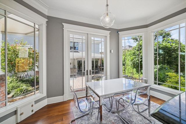 2317 Ashland St, Houston, TX 77008 - sunroom / solarium featuring french doors