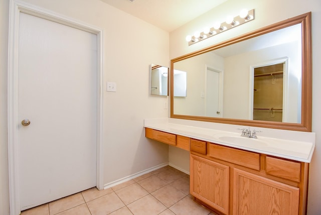 2715 Trinity Glen Ln, Houston, TX 77047 - bathroom featuring tile patterned floors and vanity
