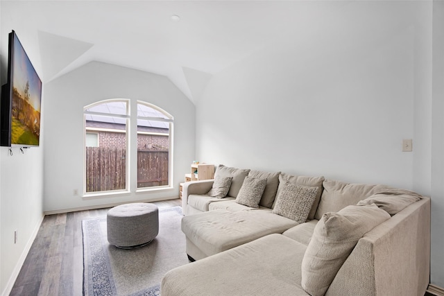 13015 Barkley Bend Ln, Houston, TX 77044 - living area with wood finished floors and lofted ceiling