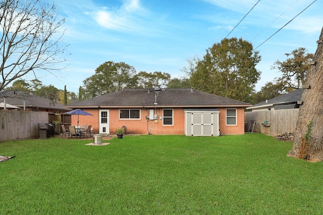 2007 Wakefield Dr, Houston, TX 77018 - back of house with a fenced backyard, brick siding, and a shingled roof