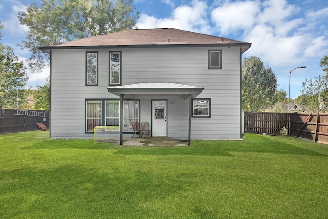 17103 Scuttle Way, Crosby, TX 77532 - back of house featuring a fenced backyard and a patio