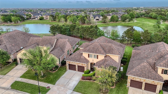 107 Lake View Loop, Fulshear, TX 77441 - aerial view of residential area with a nearby body of water