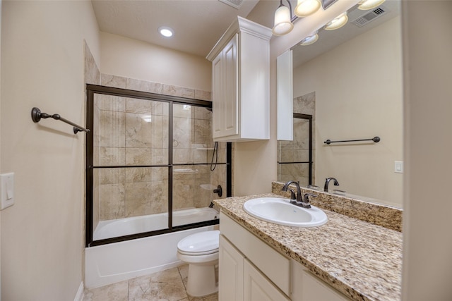 107 Lake View Loop, Fulshear, TX 77441 - full bathroom with vanity and bath / shower combo with glass door