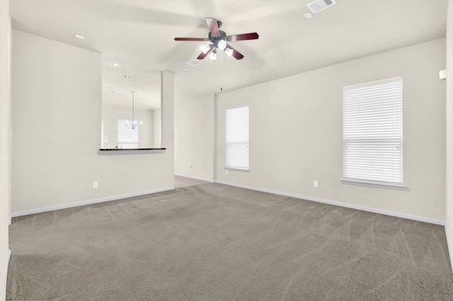 15806 Marble Bluff Ln, Houston, TX 77049 - carpeted spare room with ceiling fan and baseboards