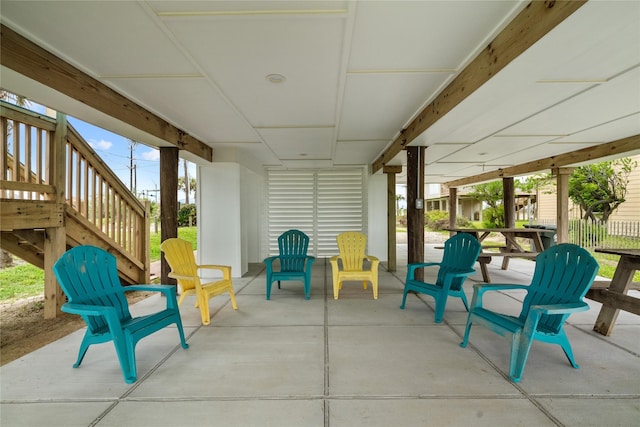 21446 Gulf Dr, Galveston, TX 77554 - view of patio