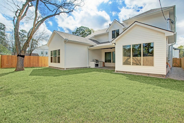 1514 Chantilly Ln, Houston, TX 77018 - back of house with a shingled roof and a patio area