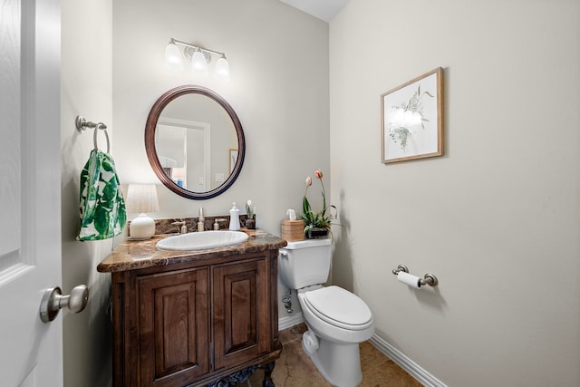 18331 Chapmans Count Rd, Cypress, TX 77433 - half bathroom with tile patterned floors and vanity