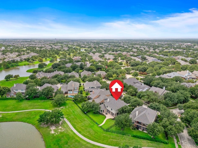 18331 Chapmans Count Rd, Cypress, TX 77433 - aerial view of residential area featuring a large body of water
